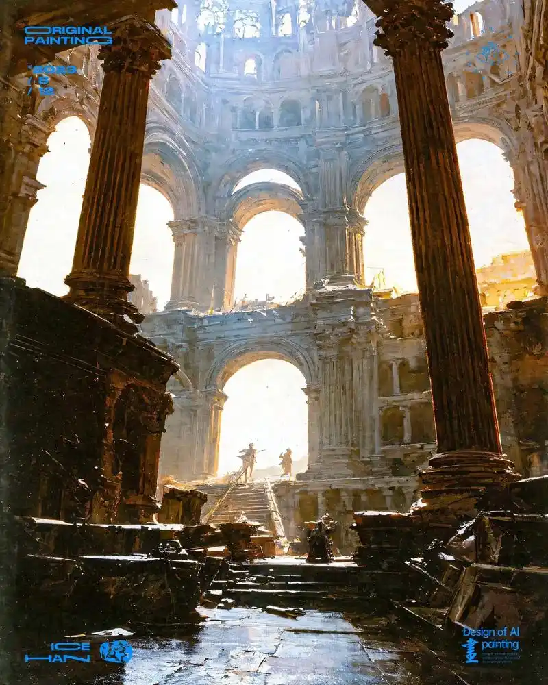原创作品"古罗马竞技场"#油画 #古罗马 #欧洲建筑风格 # - 抖音