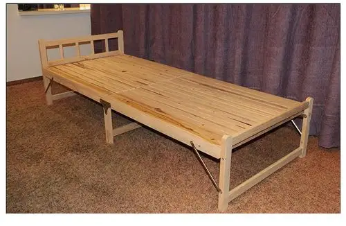 实木折叠床 新西兰松木折叠床 实木床单人床双人床 午睡床