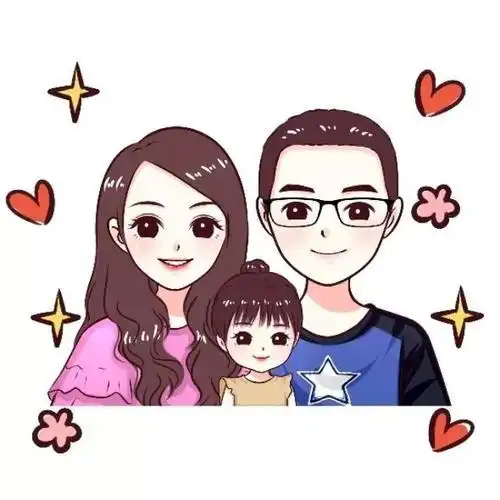 一家三口亲子q版头像什么软件