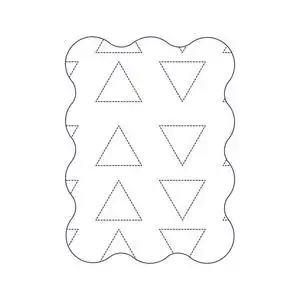 虚线形状矩形,图形几何风格背景矢量插图照片