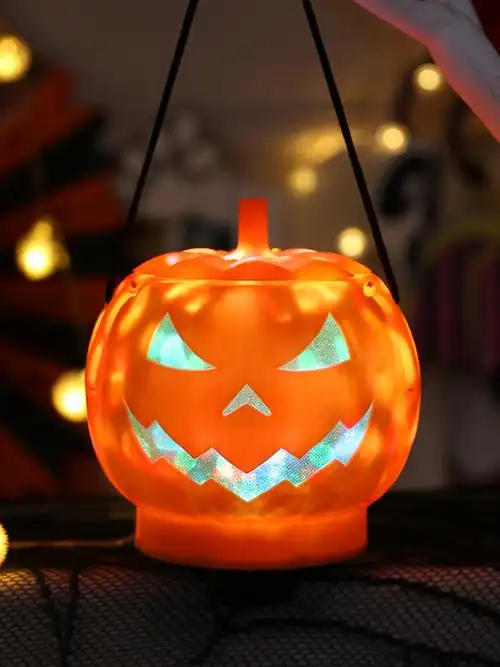 南瓜万圣节灯笼商场ktv酒吧装饰用品道具儿童发光南瓜灯