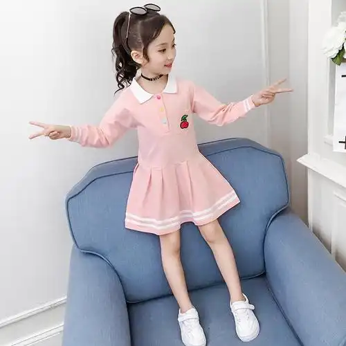 儿童装女童春装连衣裙春秋款小学生小女孩洋气时尚公主裙子姐妹装