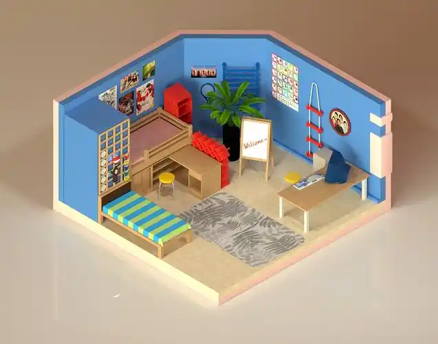 (练习)复刻《家有儿女》刘星 小雨房间