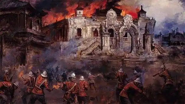 圆明园的毁灭前的照片