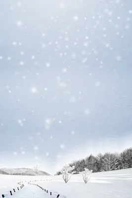 海报背景素材圣诞节插画冬天风景古风水彩圣诞水彩背景素材psd素材