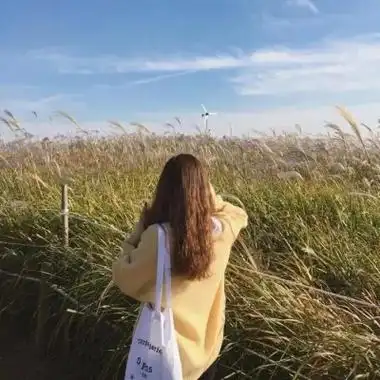 少女背影图片清新头像,高清漂亮好看的小个子女生背影头像图片