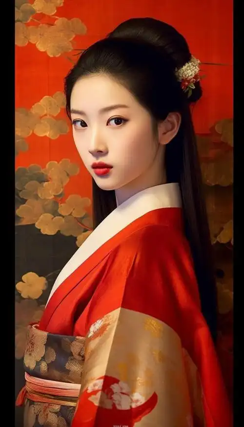 加文三月正在给大家提供mj制作精美壁纸,这次是红衣古装女子.