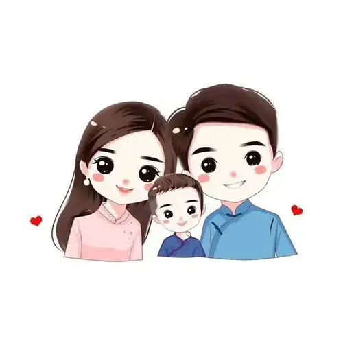 一家三口微信头像3个,一家三口微信头像