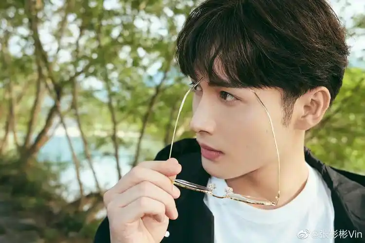 张彬彬竹林侧拍,戴上眼镜好帅,真的有种学术教授的感觉!