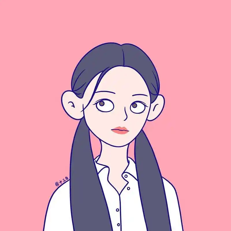 q版头像 手绘漫画插画 经典版 言承旭 大s 没长开的16岁杨丞琳太难画