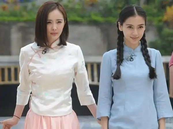 【图】杨幂和杨颖合照图片 两大女神大pk