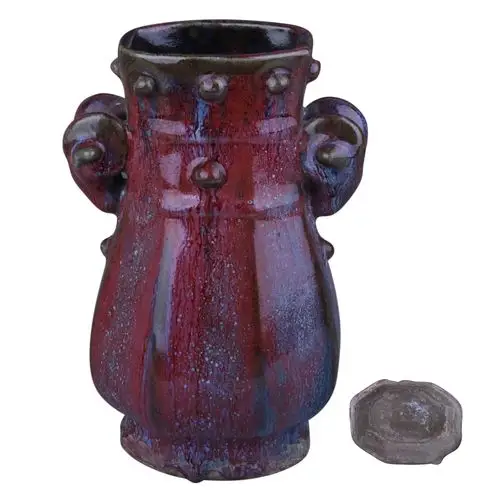 宋钧窑象鼻双耳尊 - 瓷器 - 北京中荣国际拍卖有限公司www.zrgjpm.com