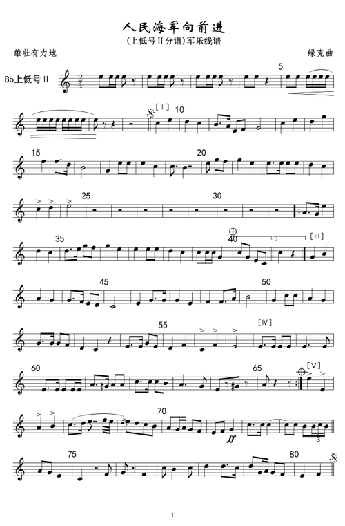 8人民海军向前进 上低号Ⅱ 军乐