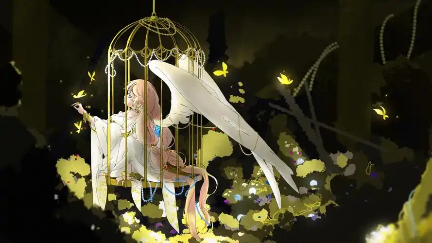 笼中翅(动漫静态壁纸) - 静态壁纸下载 - 元气壁纸