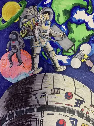 青岛市第52个"世界地球日"绘画大赛获奖作品选登(四)