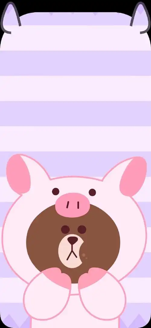 分享一组#布朗熊#壁纸呀有跟我一样喜欢的嘛还有几张带小耳朵9099