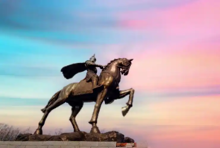 雕塑 骑马 将军
