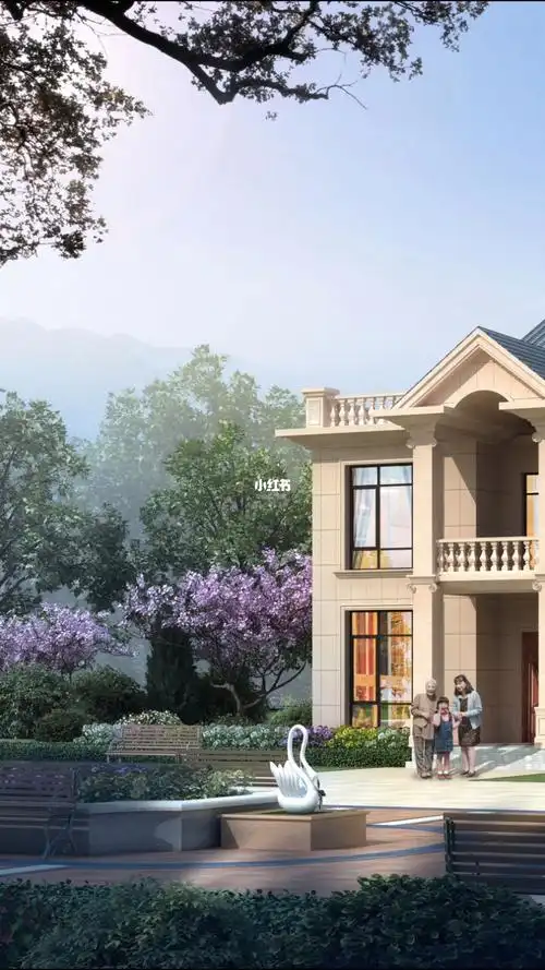 两层半带八角窗及大露台别墅设计欣赏