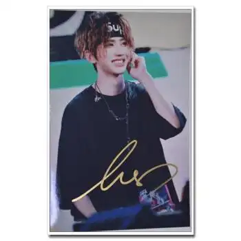 percent蔡徐坤justin巡演偶像练习生写真 亲笔签名照片-签to 蔡徐坤