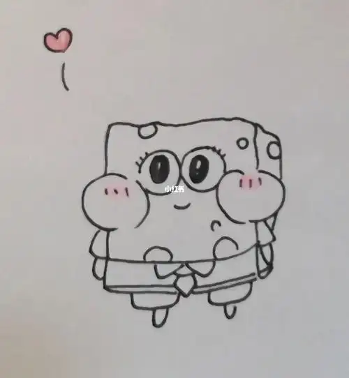 简笔画海绵宝宝