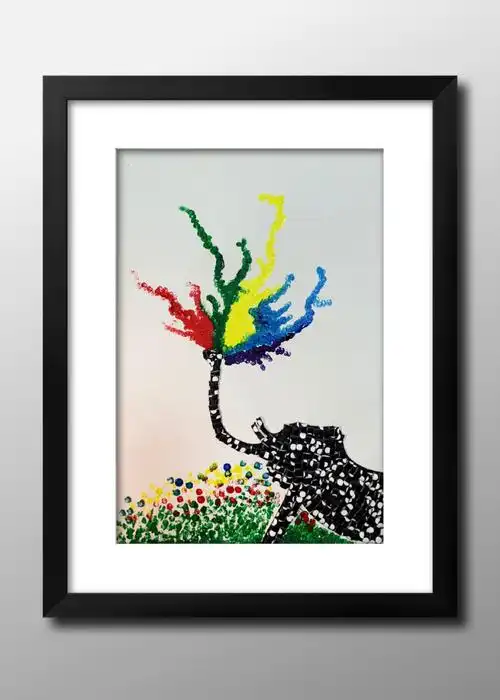 霍尔果斯市新爱婴教育培训中心 — 2019年秋季班《吸管创意画》作品