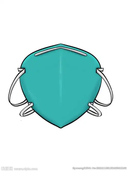 蓝绿色的医用口罩设计图__其他模型_psd分层素材_设计图库_昵图网
