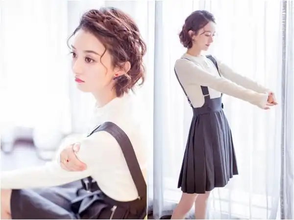 赵丽颖头发更短了 耳下5公分拿铁色卷发神逆龄|赵丽颖|短发|逆龄_新浪