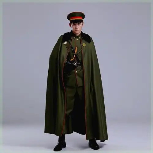 少帅张学良同款军装大衣老九门张启山佛爷民国军阀大帅服套装披风