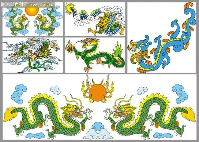 双龙戏珠图片素材