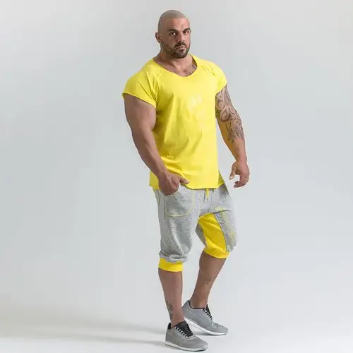 肌肉健身兄弟欧美夏季男士新款运动短裤棉质训练透气休闲一件代发