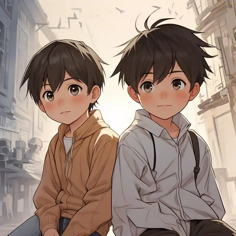 这次给大家带来一组超级可爱的两个小男孩头像,他们笑容灿烂,眼神中