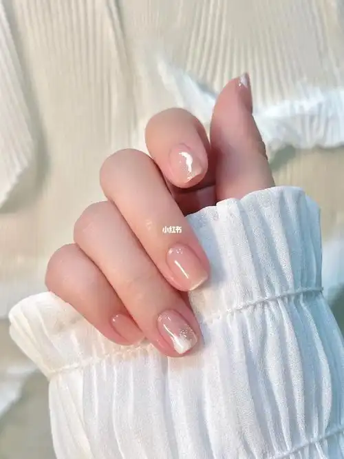 夏日冰透美甲高级感简约显白清新超美75