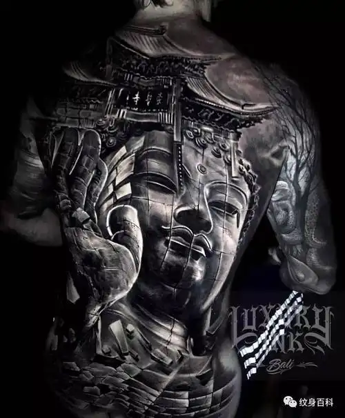 各种风格的男士大满背纹身so霸气