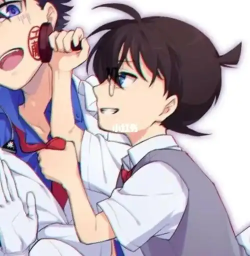 柯南基德_柯南_情侣头像_情头_素材_头像