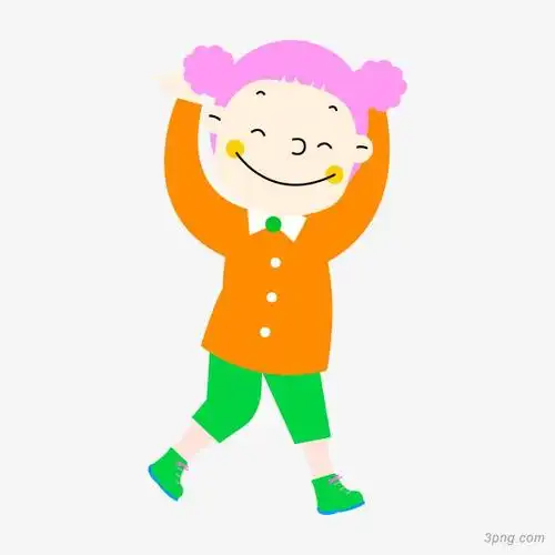 小孩儿童可爱学生活泼矢量