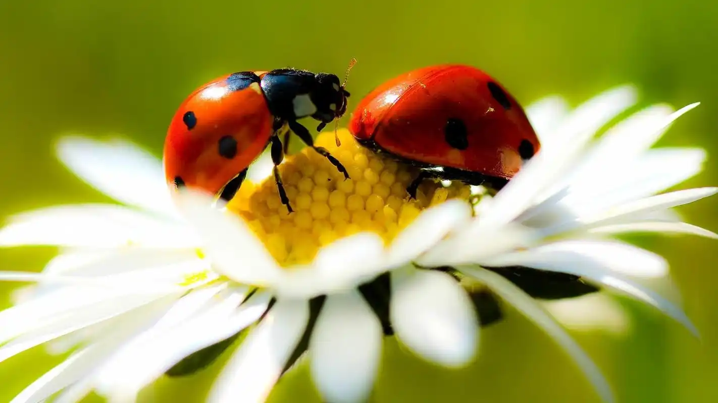 精选可爱七星瓢虫2高清护眼桌面壁纸下载