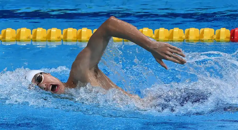 游泳——男子1500米自由泳预赛赛况