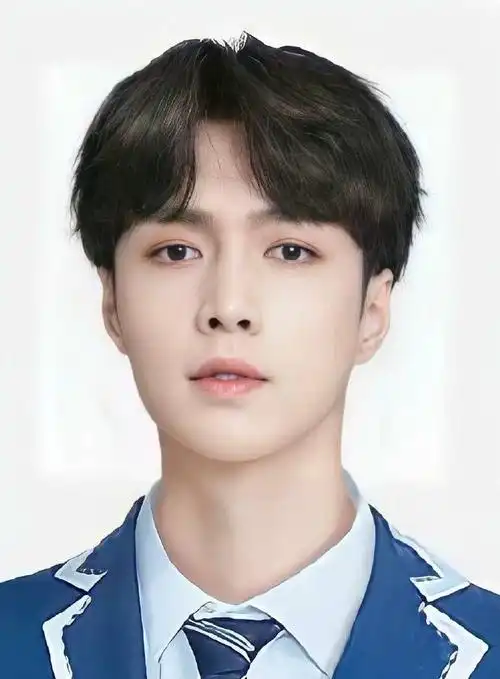 内娱男明星的证件照#轻轻地放一个纯天然脸00一寸照精灵耳特别明显