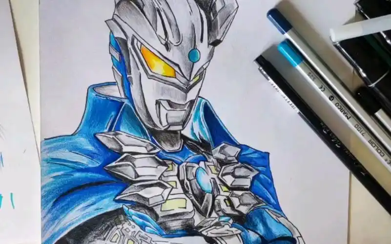 赛罗奥特曼手绘