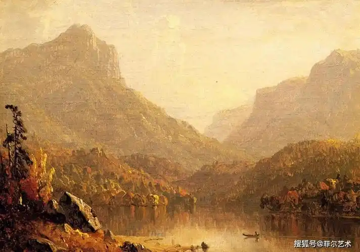 强调光线的大横幅风景油画美不胜收