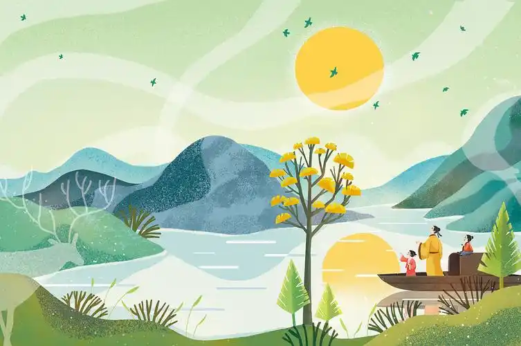 唐诗封面配色过程|插画|儿童插画|奔跑安妮 - 原创作品 - 站酷 (zcool