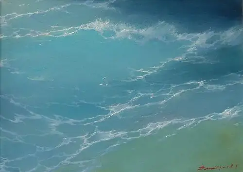 george dmitriev(俄罗斯)油画中的大海