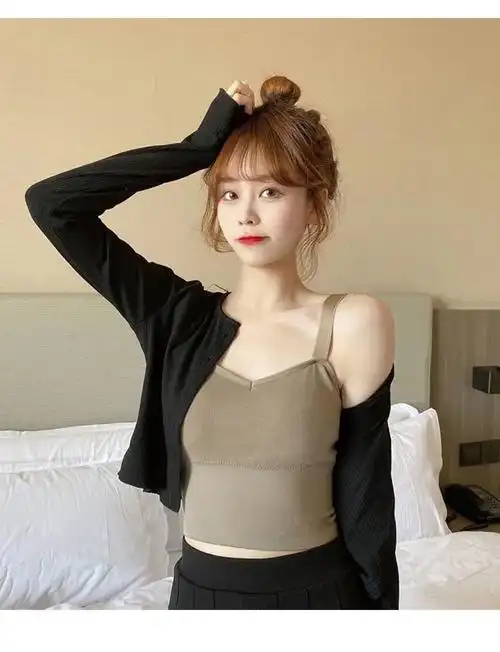 吊带背心女无钢圈带胸垫外穿内搭美背抹胸聚拢百搭打底裹胸内衣女曼迪