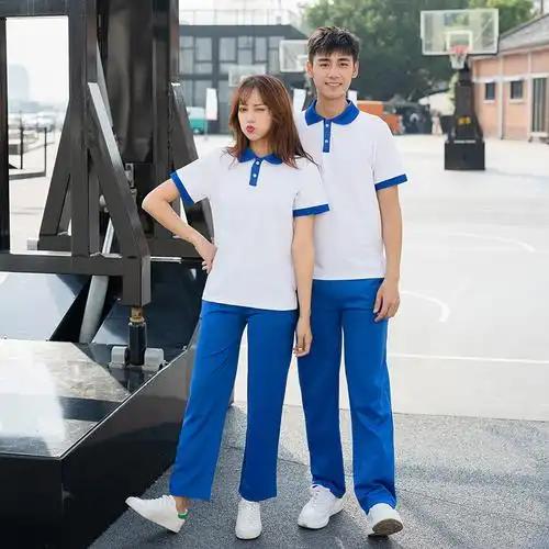 90年代校服春秋运动会拍摄道具学生经典蓝白夏季运动拍照写真老式