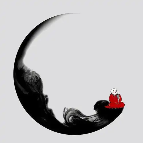 极简的泼墨禅意画作品集