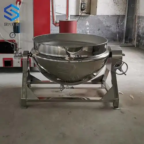 蒸汽加热夹层锅-食品机械设备网