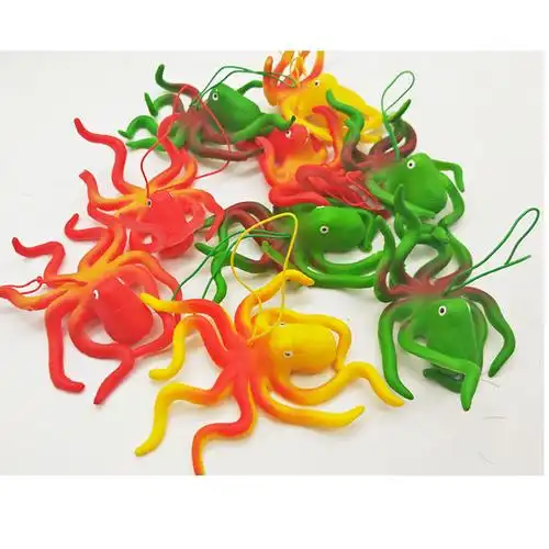 章鱼仿真软胶玩具八爪鱼海洋动物彩色模型儿童仿真