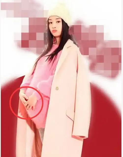 赵丽颖怀孕的大肚照曝光嘟嘴卖萌手的位置引起热议网友幸福