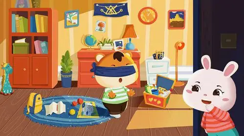 绵绵与诚崽的日常生活之——捉迷藏|插画|儿童插画