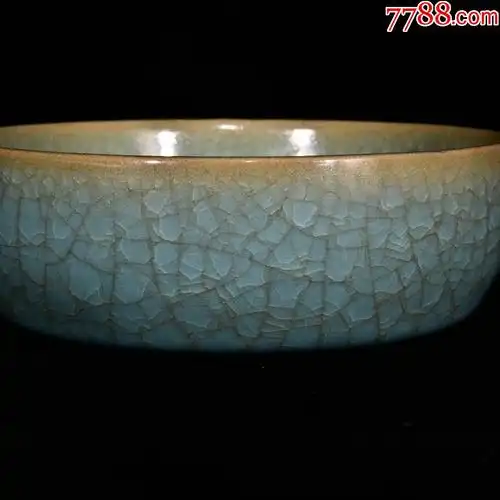 官窑系【冰裂纹釉,园口洗】